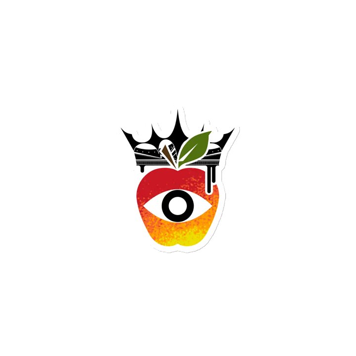 Crowned Apple (Color) ✦ Die-Cut Magnets product image (1)