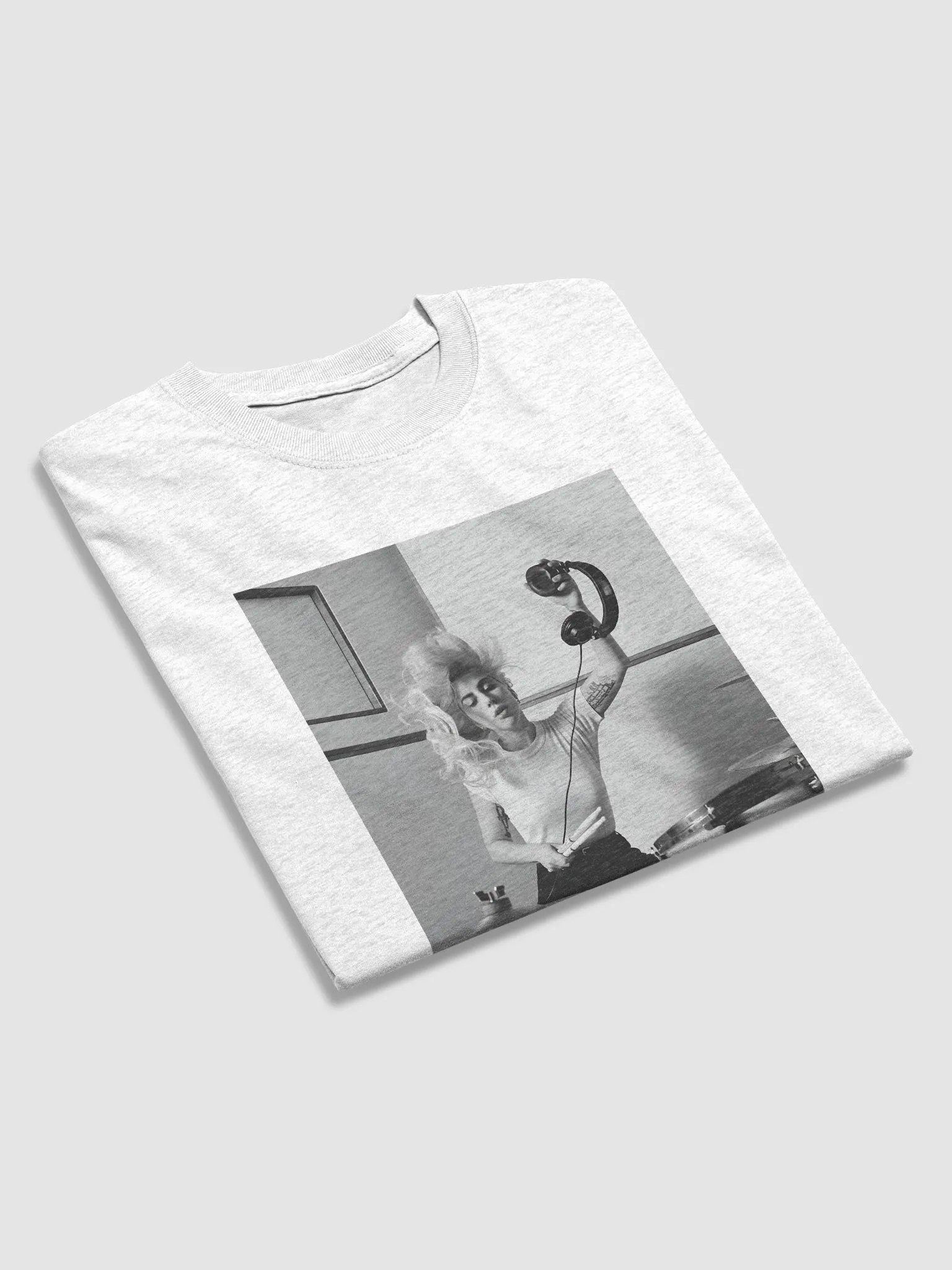 Lady Gaga Playing Drum Tshirt product image (2)