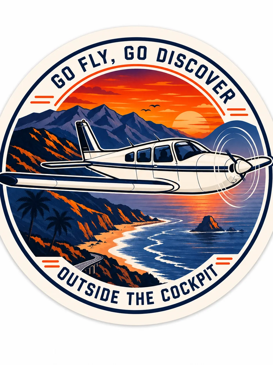 Outside the Cockpit – Adventure Sticker product image (1)
