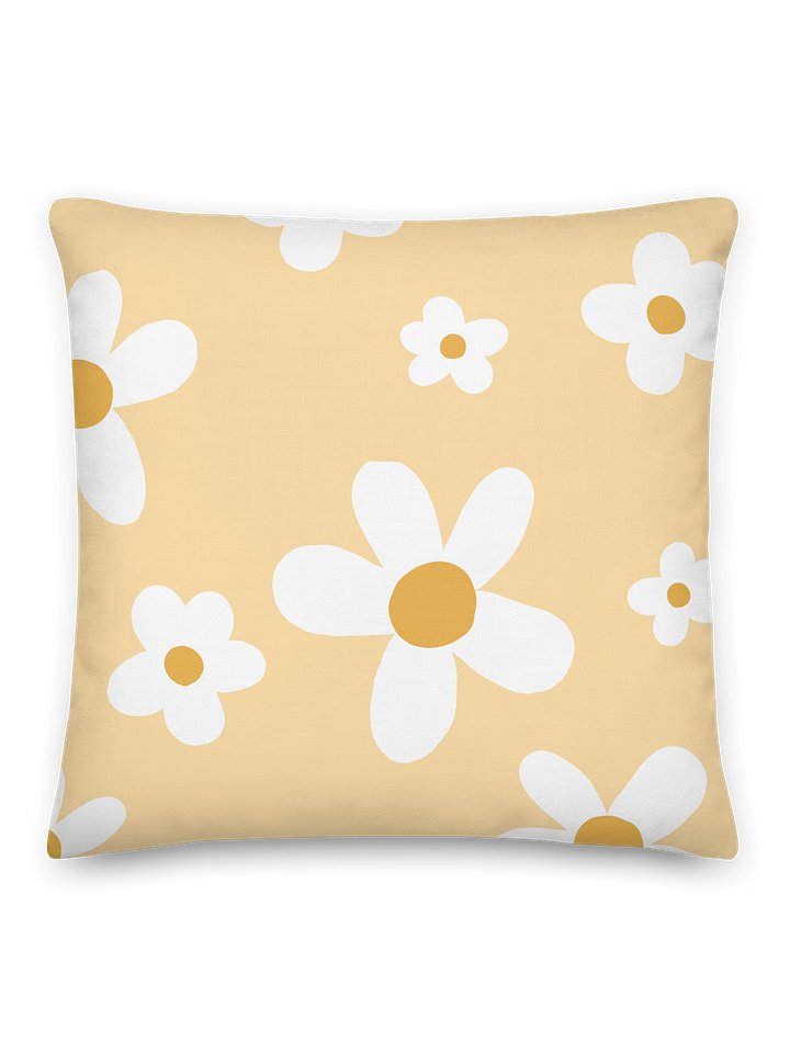 DAISY BUTTERYELLOW FLOWER PILLOW product image (1)