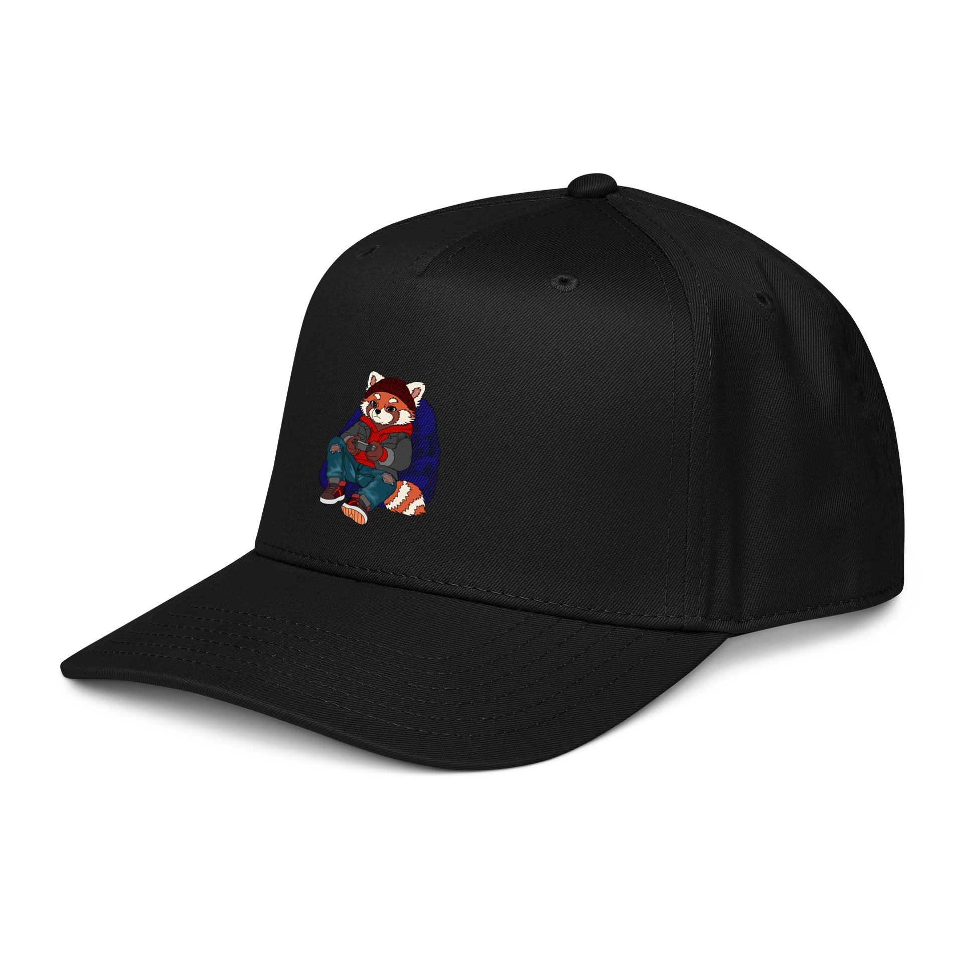 Jiffy Red Panda Embroidered Baseball Cap product image (8)