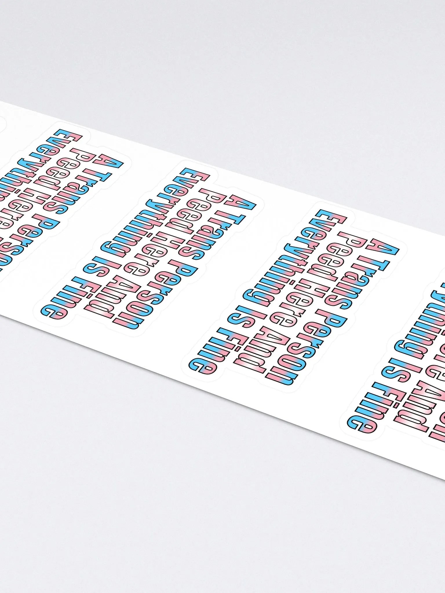 A Trans Person Peed Here Sticker Sheet product image (4)