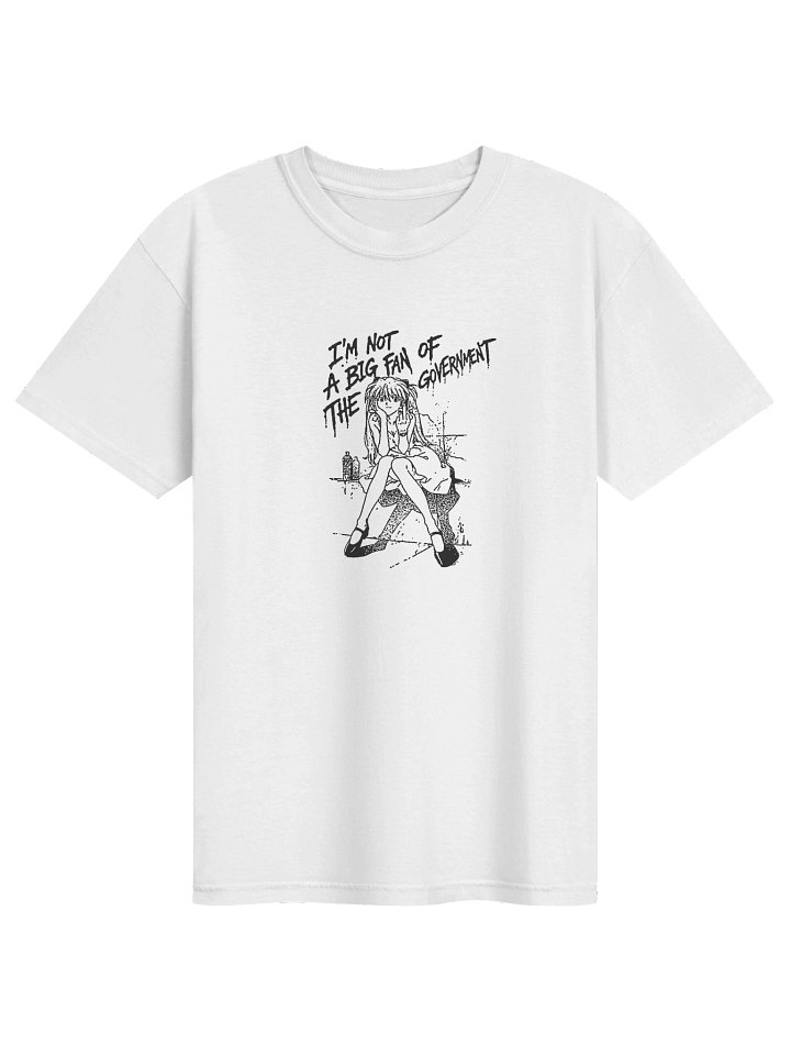 NOT A BIG FAN (SMALL PRINT) - T-shirt. white vers. product image (1)