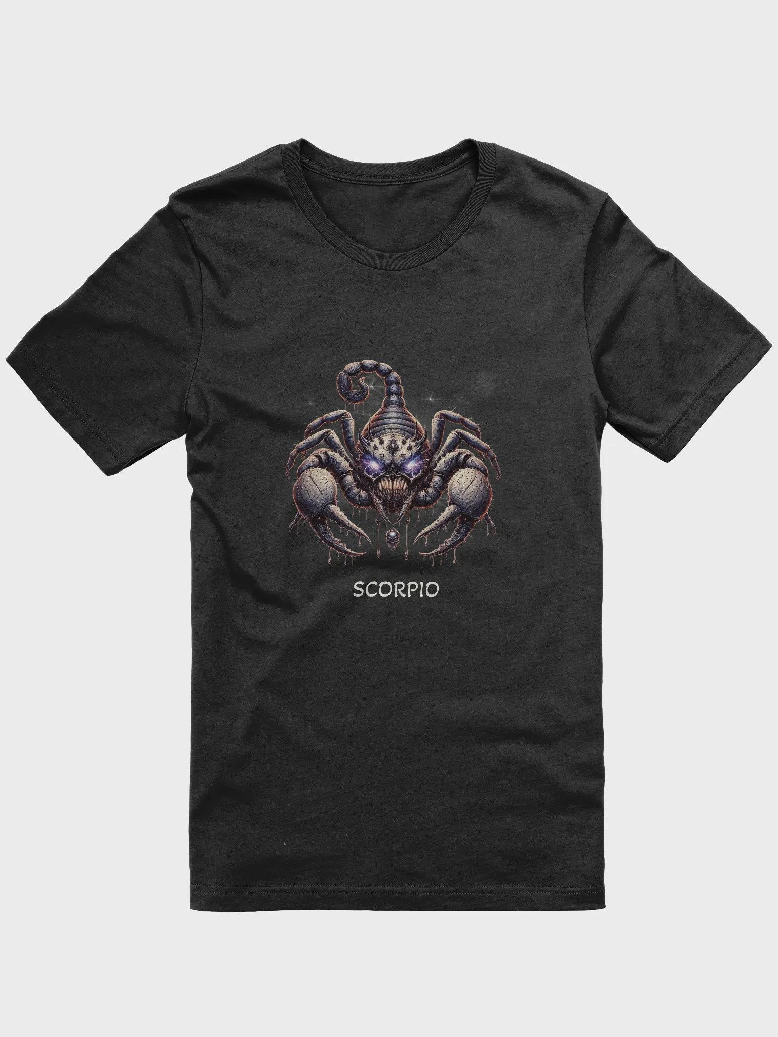 Demonic Zodiac T-Shirts| Scorpio | Halloween Group Tshirt | Gothic Astrology Signs | Dark Horoscope Tees | Halloween Celestial Horror Clothing product image (1)