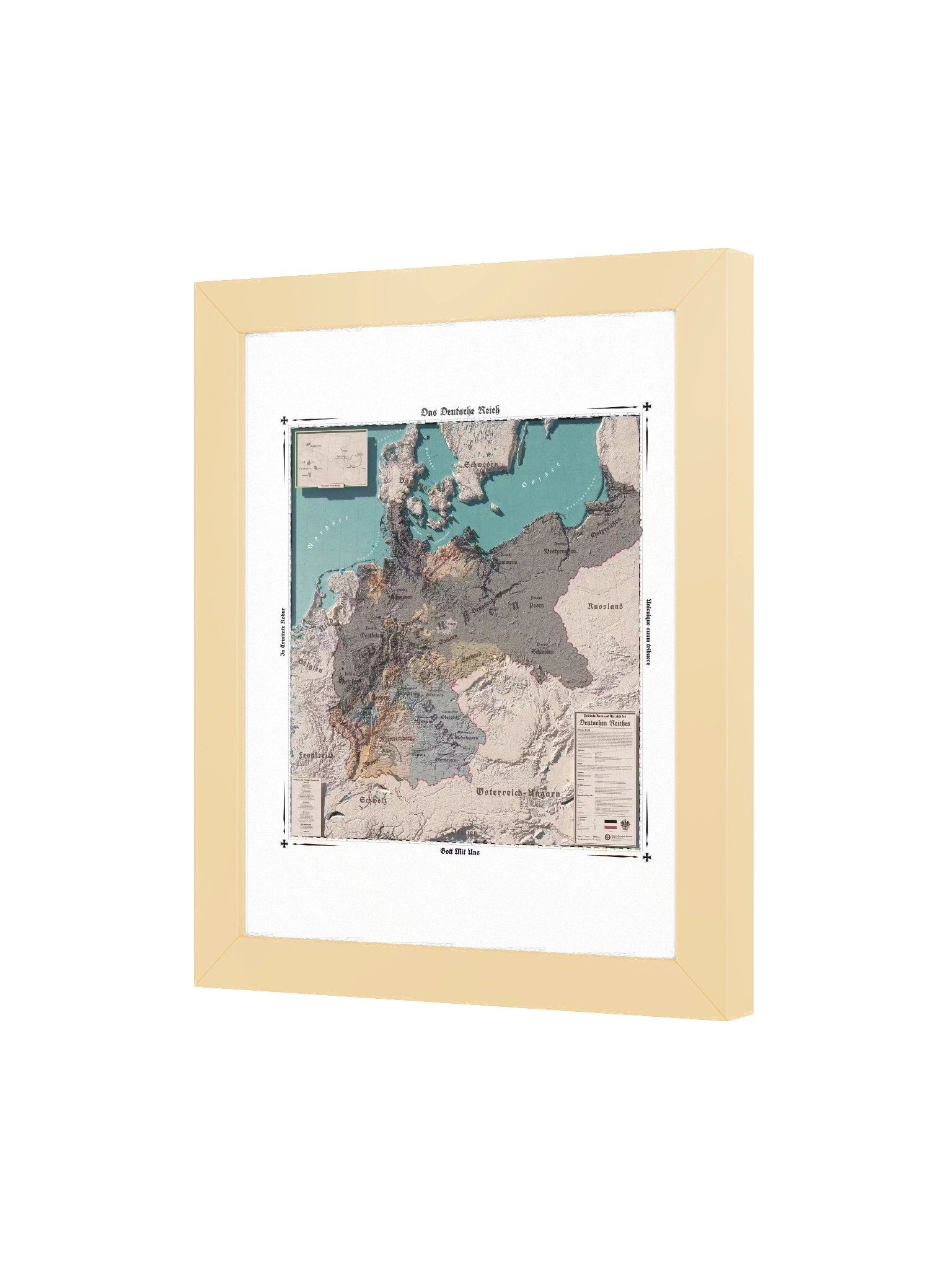The German Empire - 1914 - Framed Map product image (3)