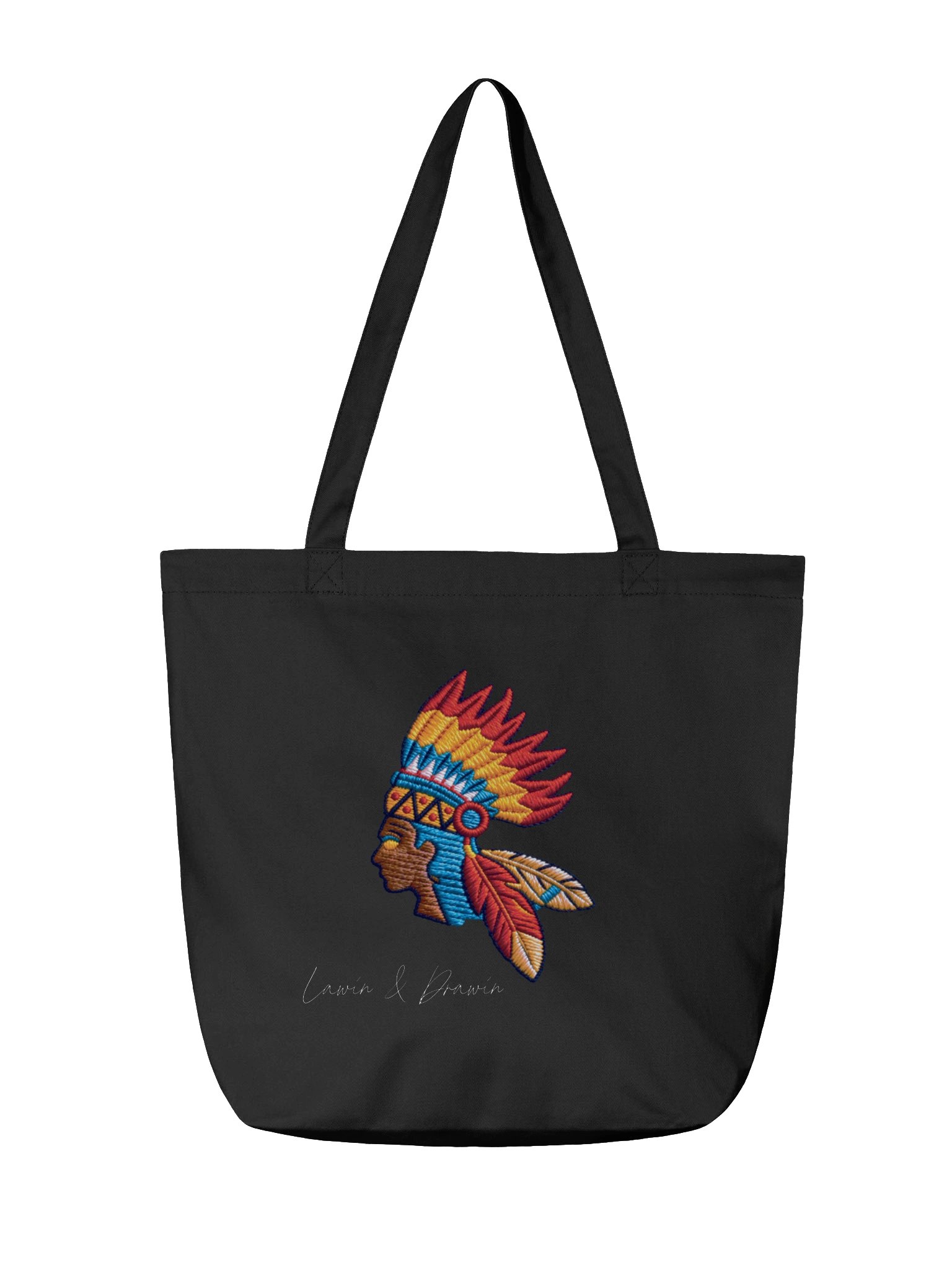 Aborigine Classic Headdress Eco Tote Bag — Indigenous Ancestry & Conscious Culture | KING ZAKIR product image (2)