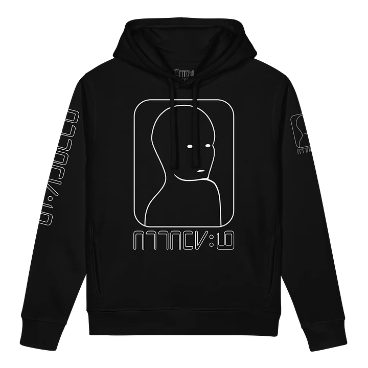 ATTACKNINE "Visitor" - Black Unisex Midweight Hoodie product image (1)