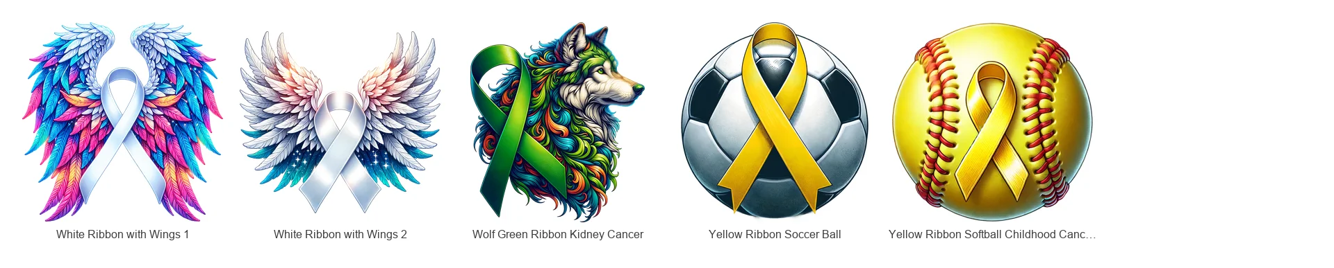 Awareness Ribbon PNG Bundle | 53 Designs | All Causes | Commercial Use product image (4)