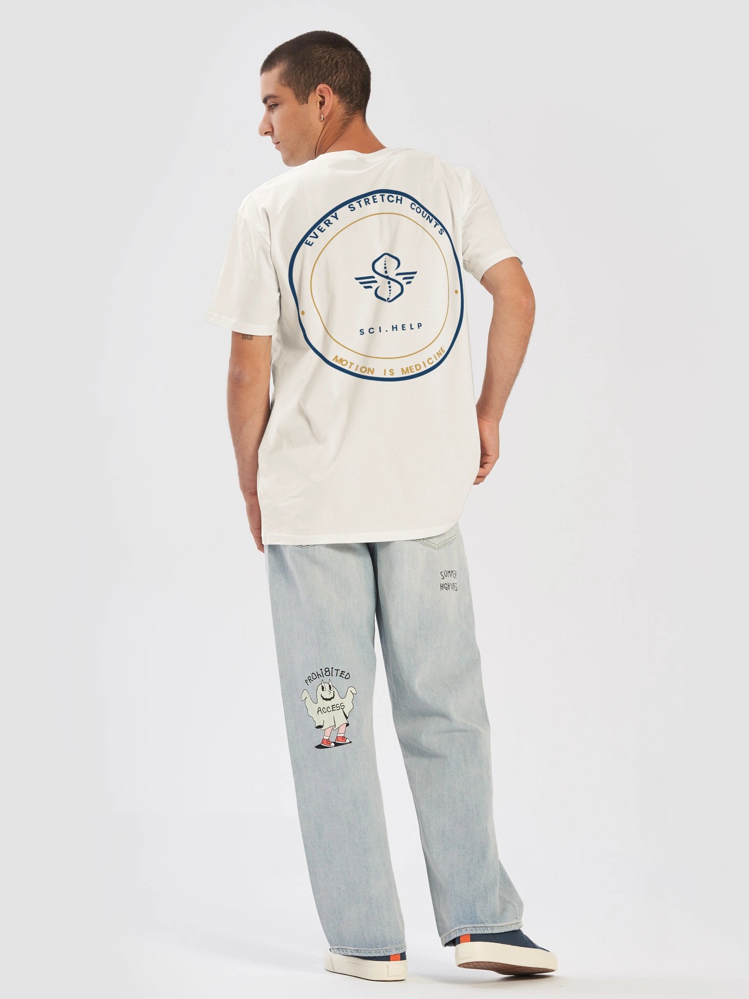 Bone White T-Shirt - Every Stretch Counts product image (6)