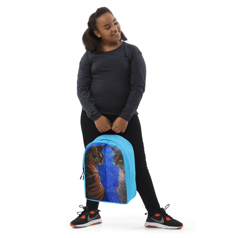 mirror cat painting backpack product image (7)