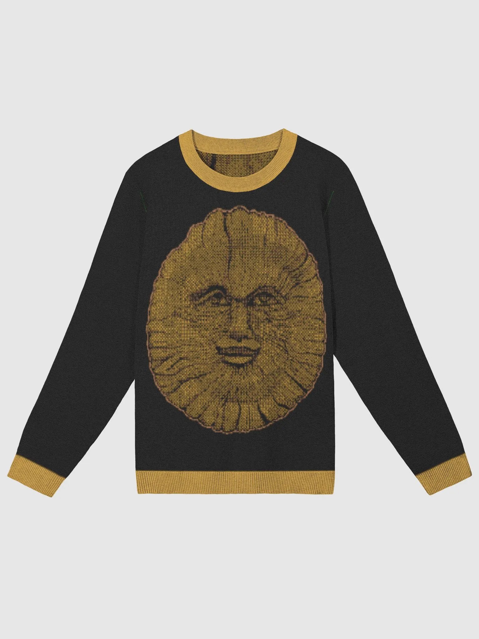 Green man fine knit jumper product image (2)