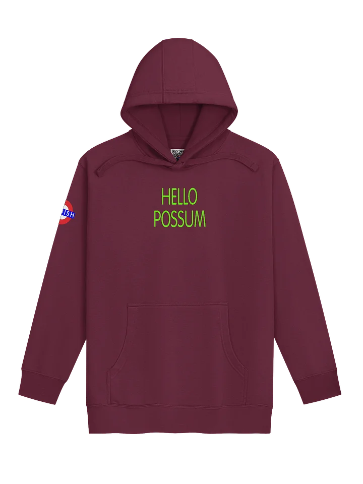 Hello Possum Graphic Hoodie - Lime Green product image (1)
