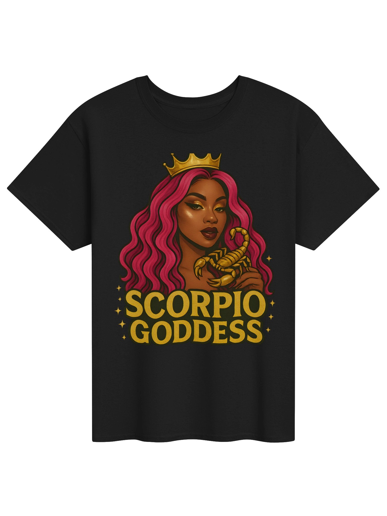 Scorpio Goddess Pink Hair Tee product image (9)