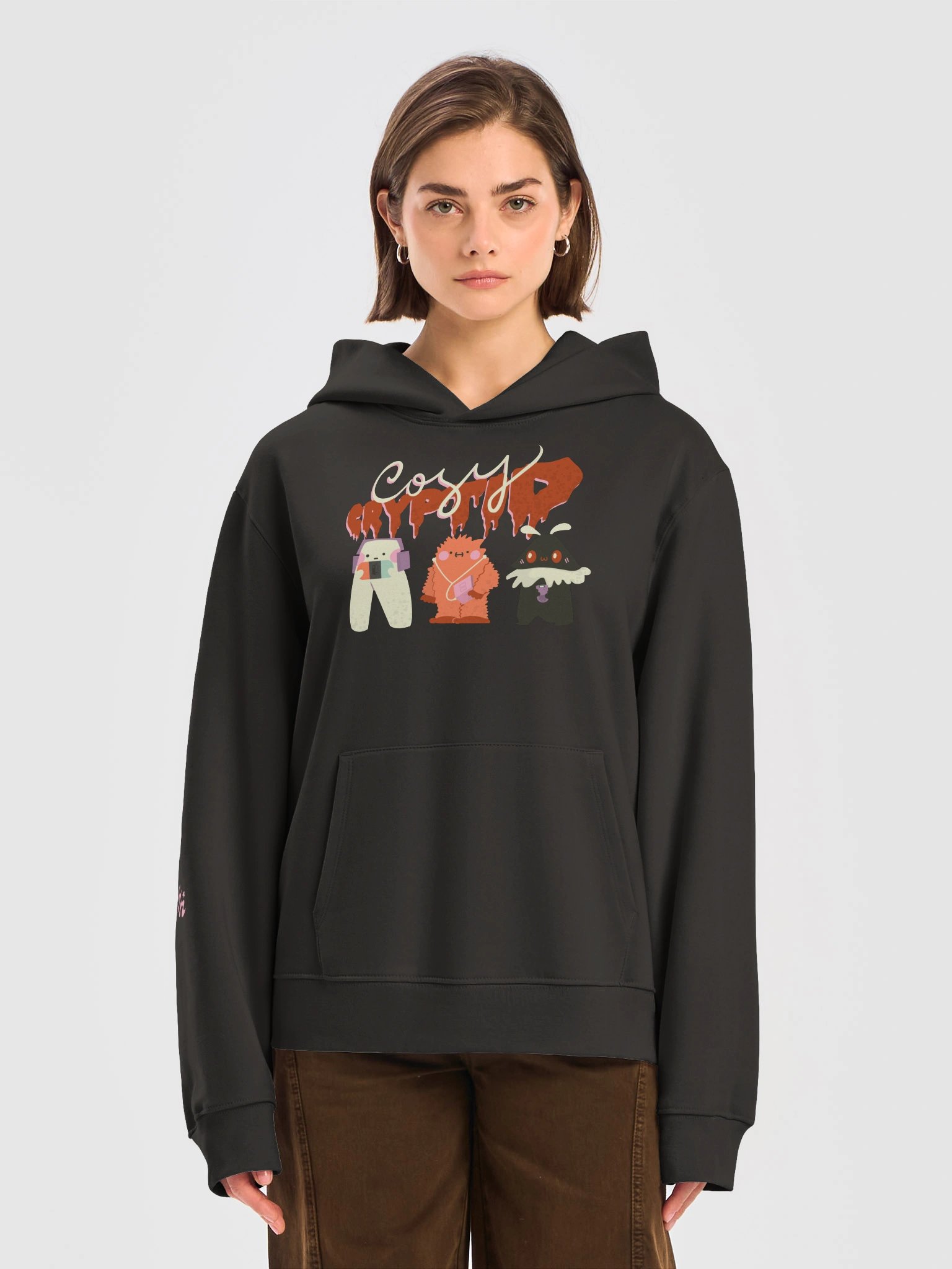 "Cozy Cryptid" Print Oversized Sweater product image (5)