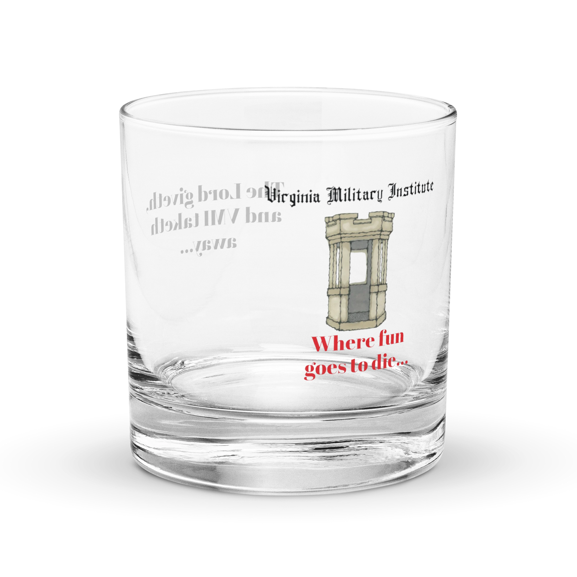 Where Fun Goes to Die Rocks Glass product image (1)