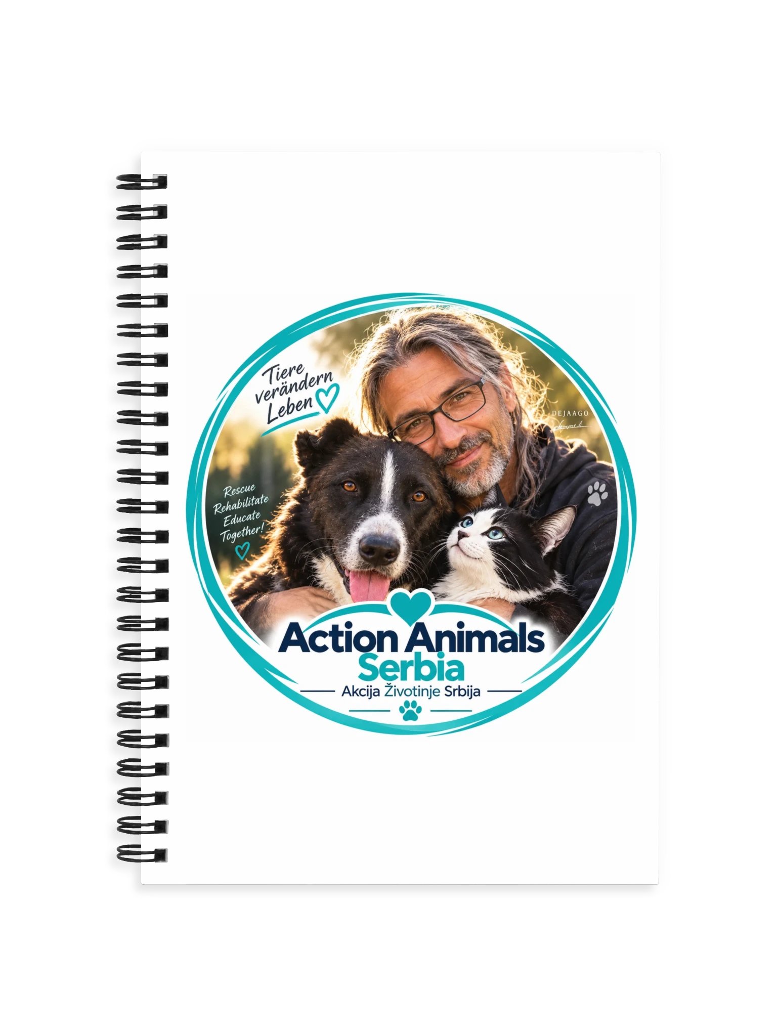 AAS · Tiere verändern Leben – Portrait – Notizbuch product image (1)