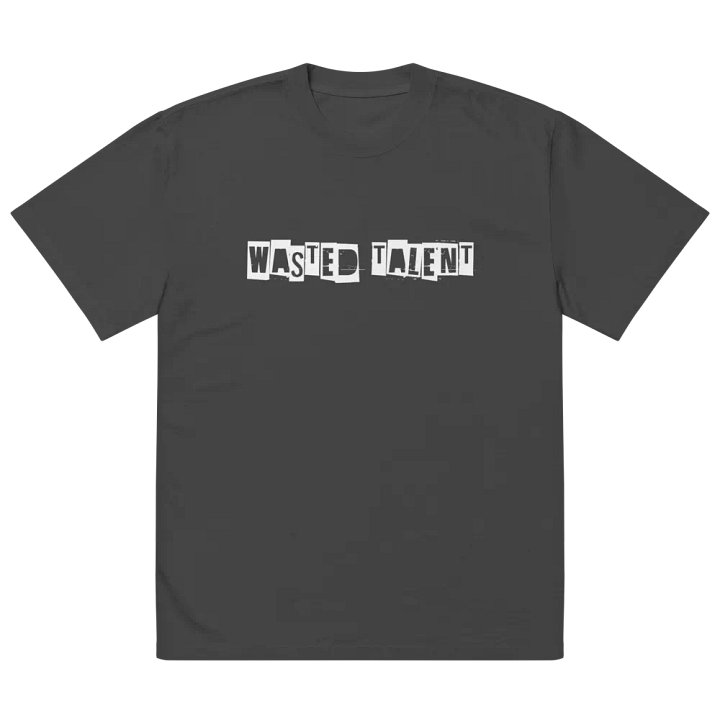 WASTED TALENT LOGO PREMIUM OVERSIZED T product image (2)