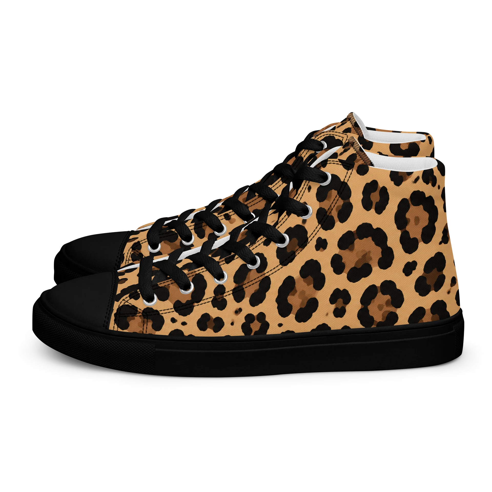 Leopard Print High Top Canvas Shoes product image (1)
