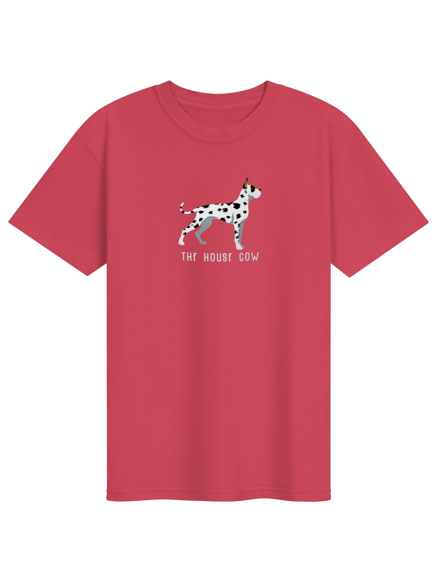 The House Cow T-Shirt(Embroidered) of a Great Dane(Harlequin, Cropped Ears) product image (41)