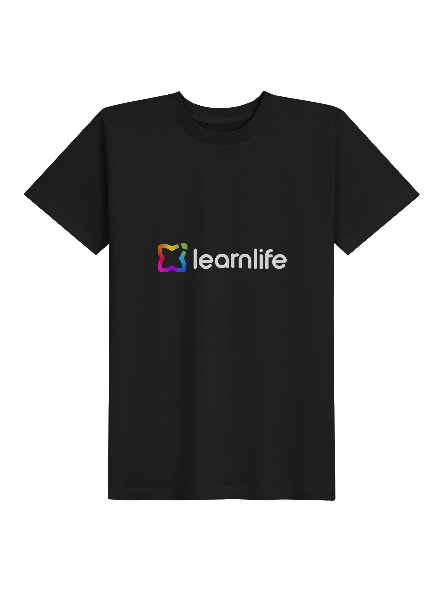Kids Tee - Organic - Horizontal Logo - Rainbow & White product image (1)