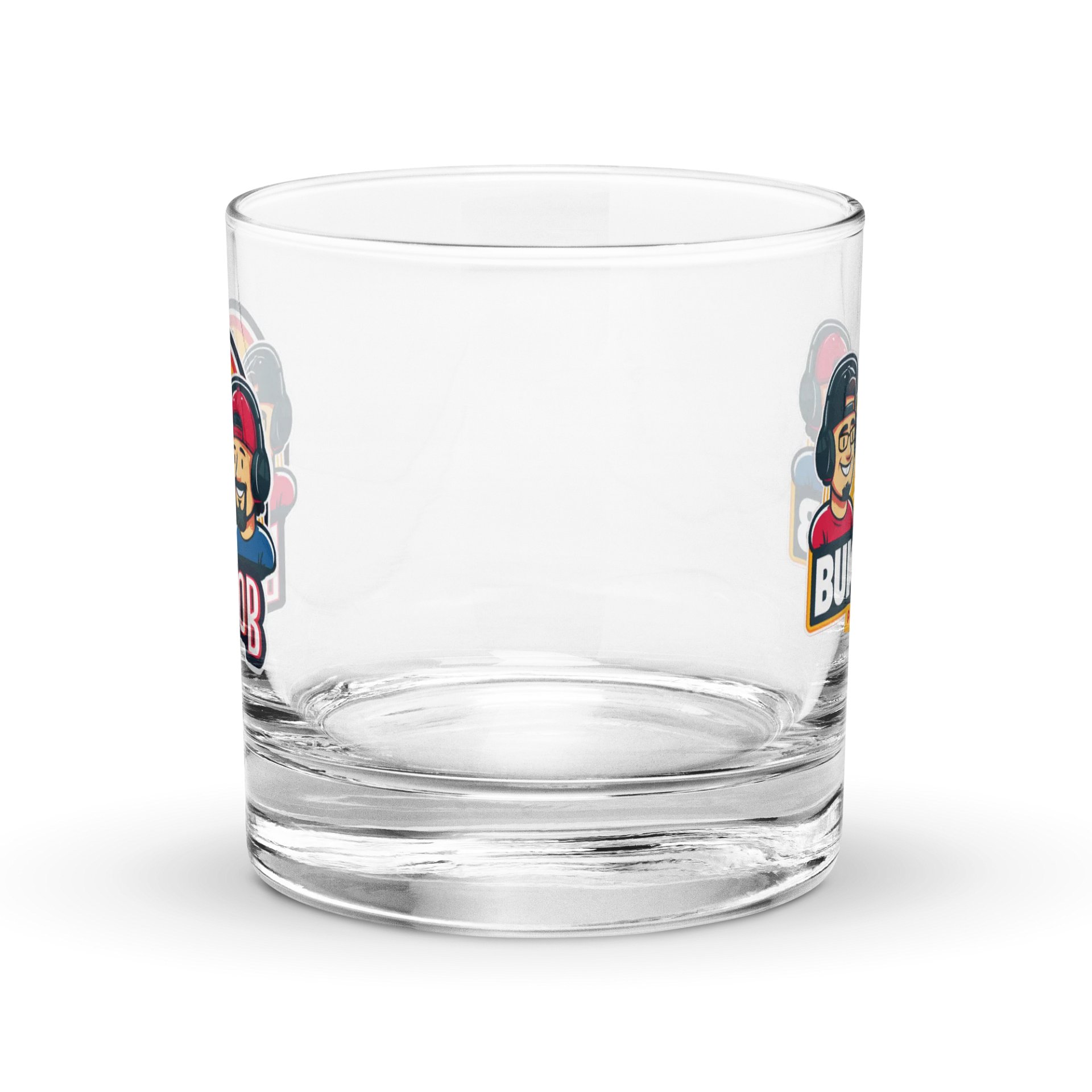 Buk N Bob Podcast Rocks Glass product image (4)