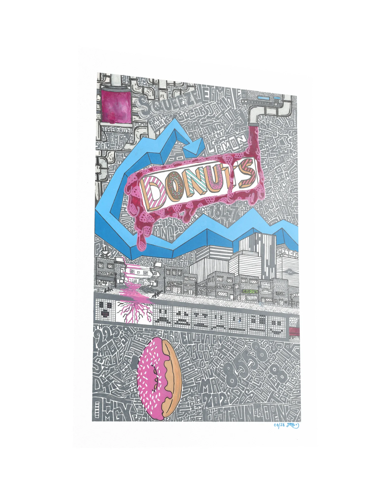Donuts Graffiti Zine Poster product image (4)