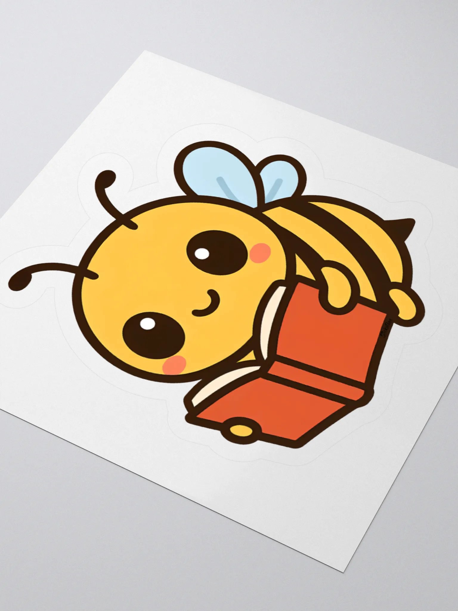 Adorable Bee with Book Sticker product image (8)