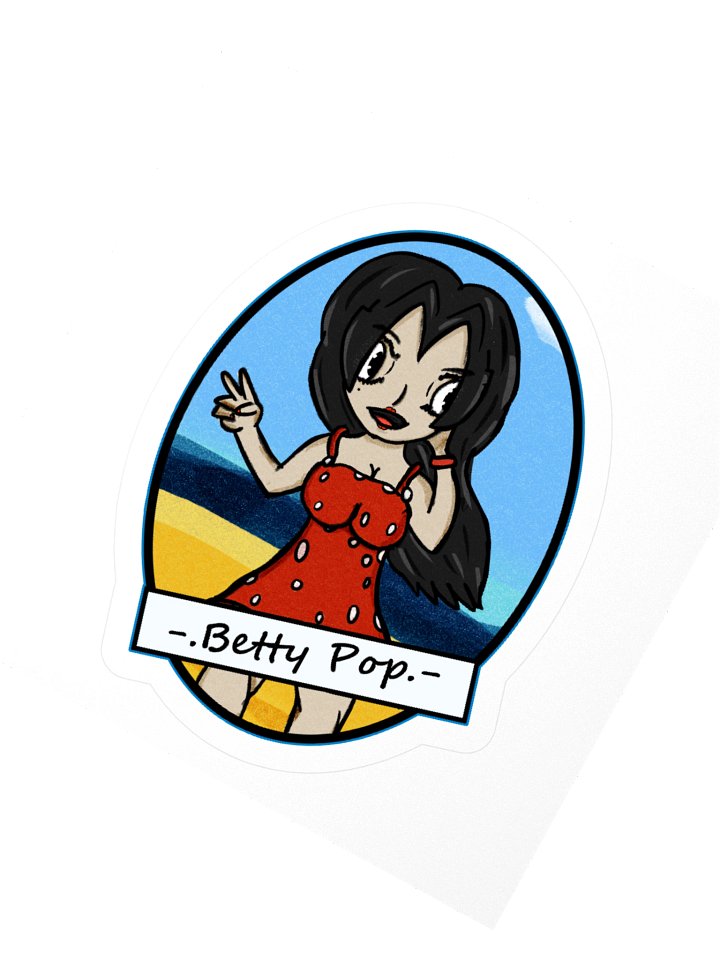 Betty Pop Cut-Out Sticker product image (5)