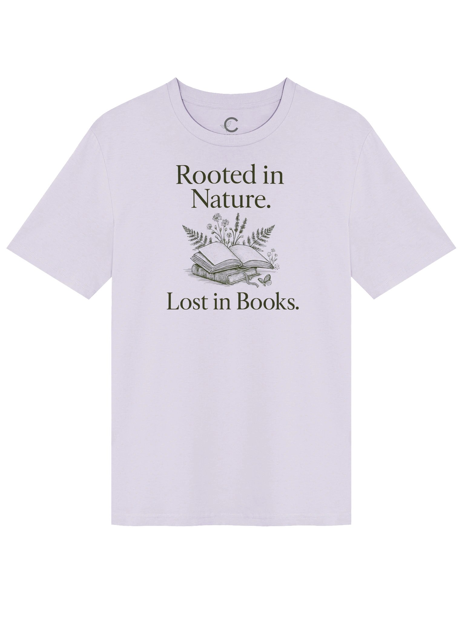 Lost In Books Organic T-Shirt product image (6)