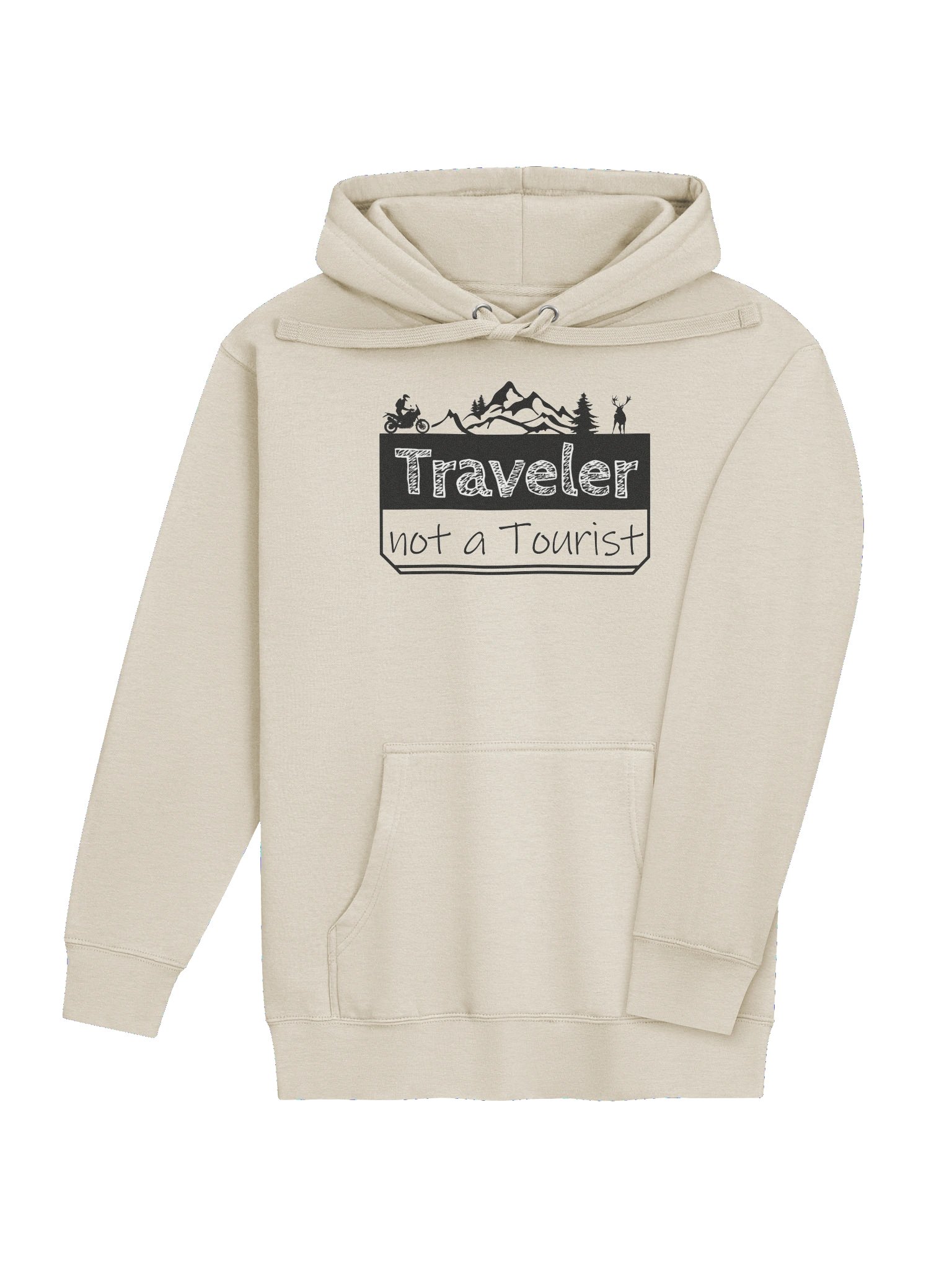 Traveler not a Tourist | Women's Adventure Motorcycle Hoodie product image (3)