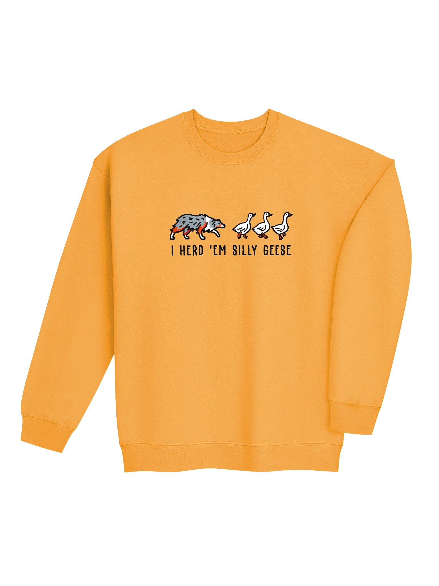 I Herd 'Em Silly Geese Sweatshirt(Embroidered) of an Australian Shepherd(Blue Merle) product image (7)