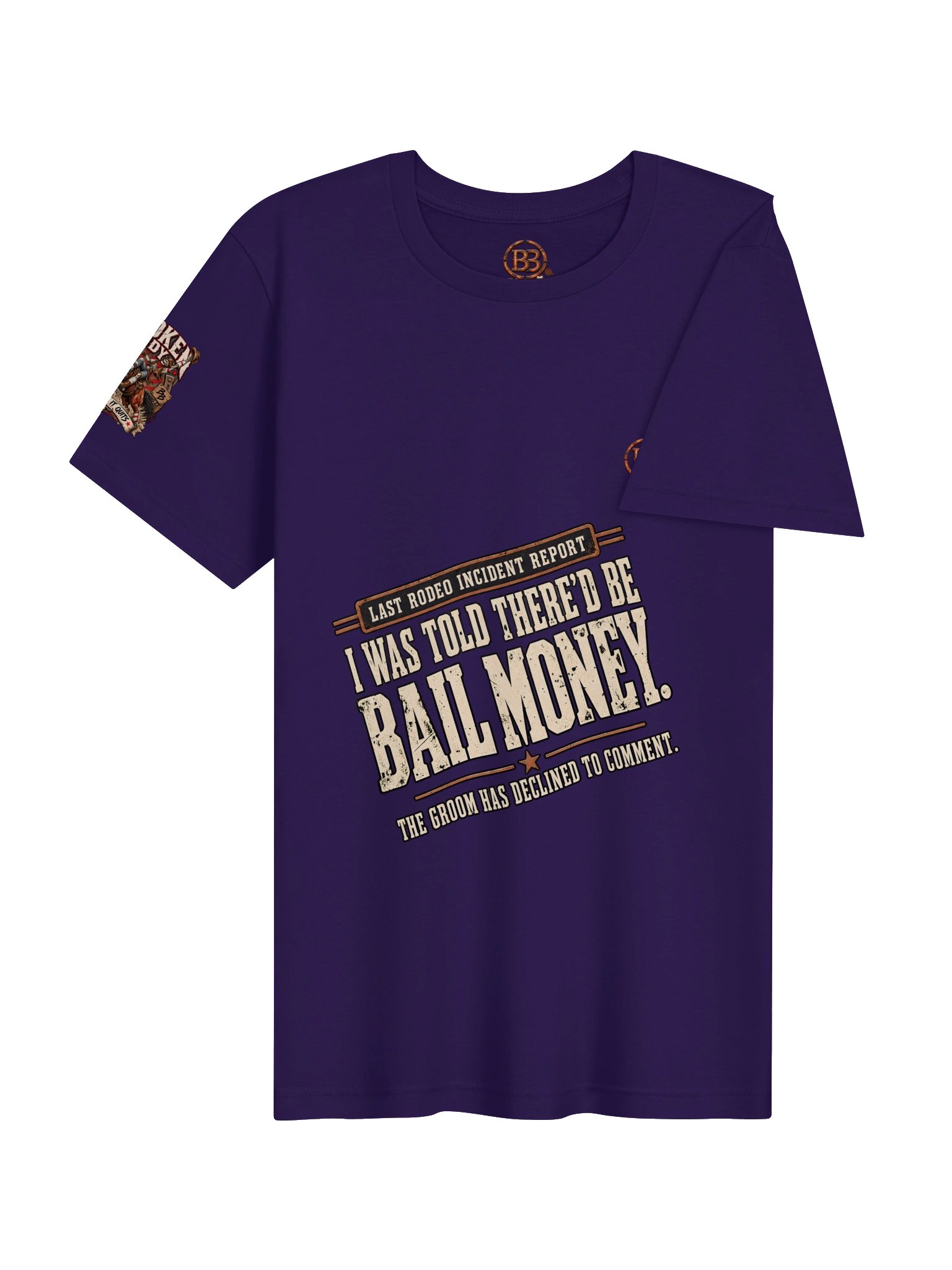 Funny Bachelorette Party Shirt — I Was Told There’d Be Bail Money | Bachet™ Broken Marriage™ product image (5)