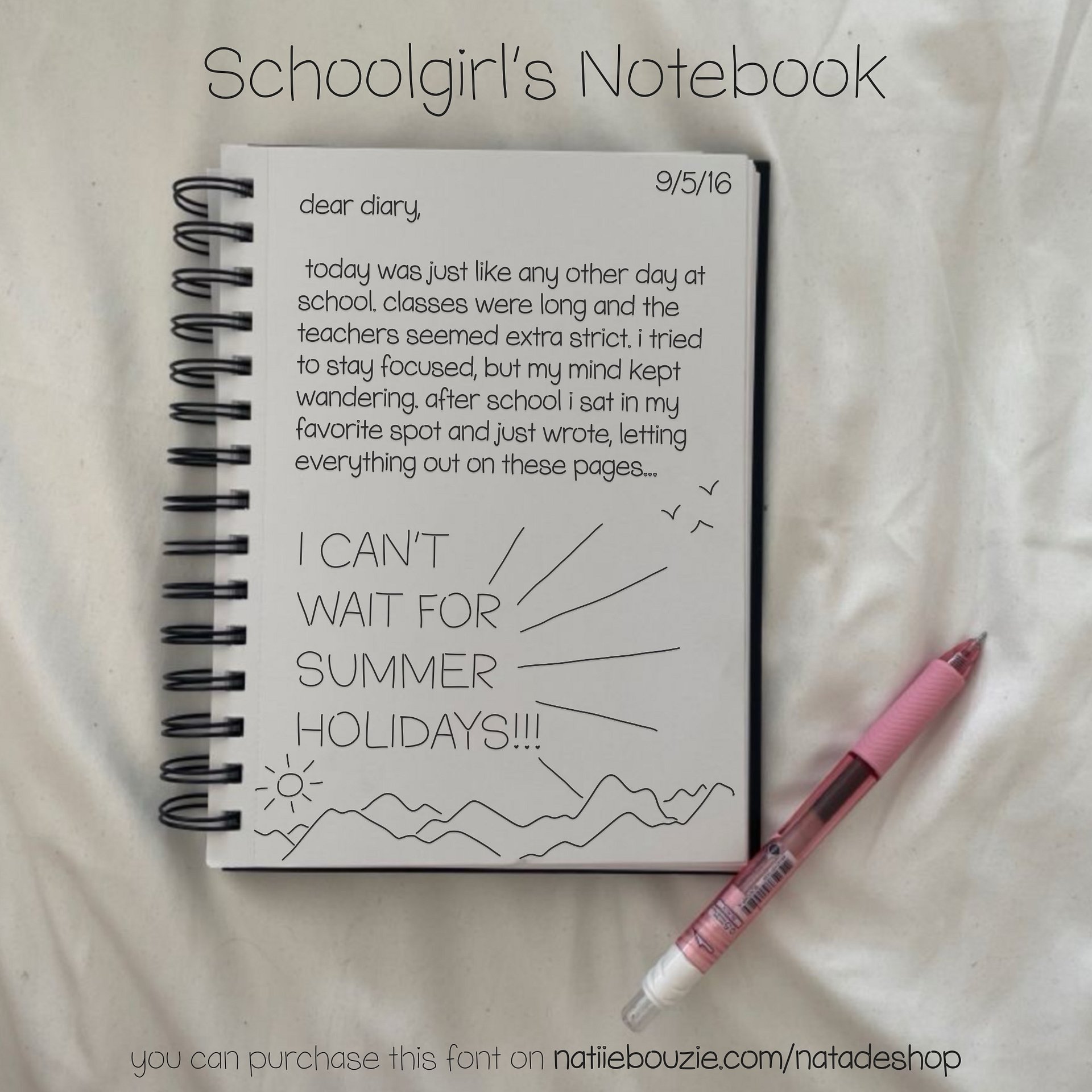 schoolgirls notebook product image (1)