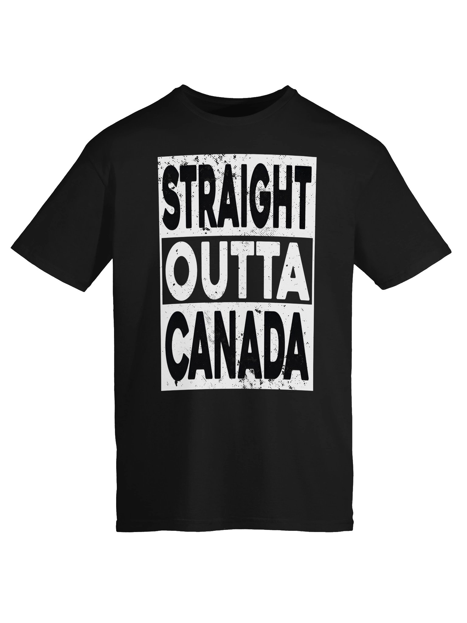Straight Outta Canada Distressed Unisex T-Shirt product image (5)