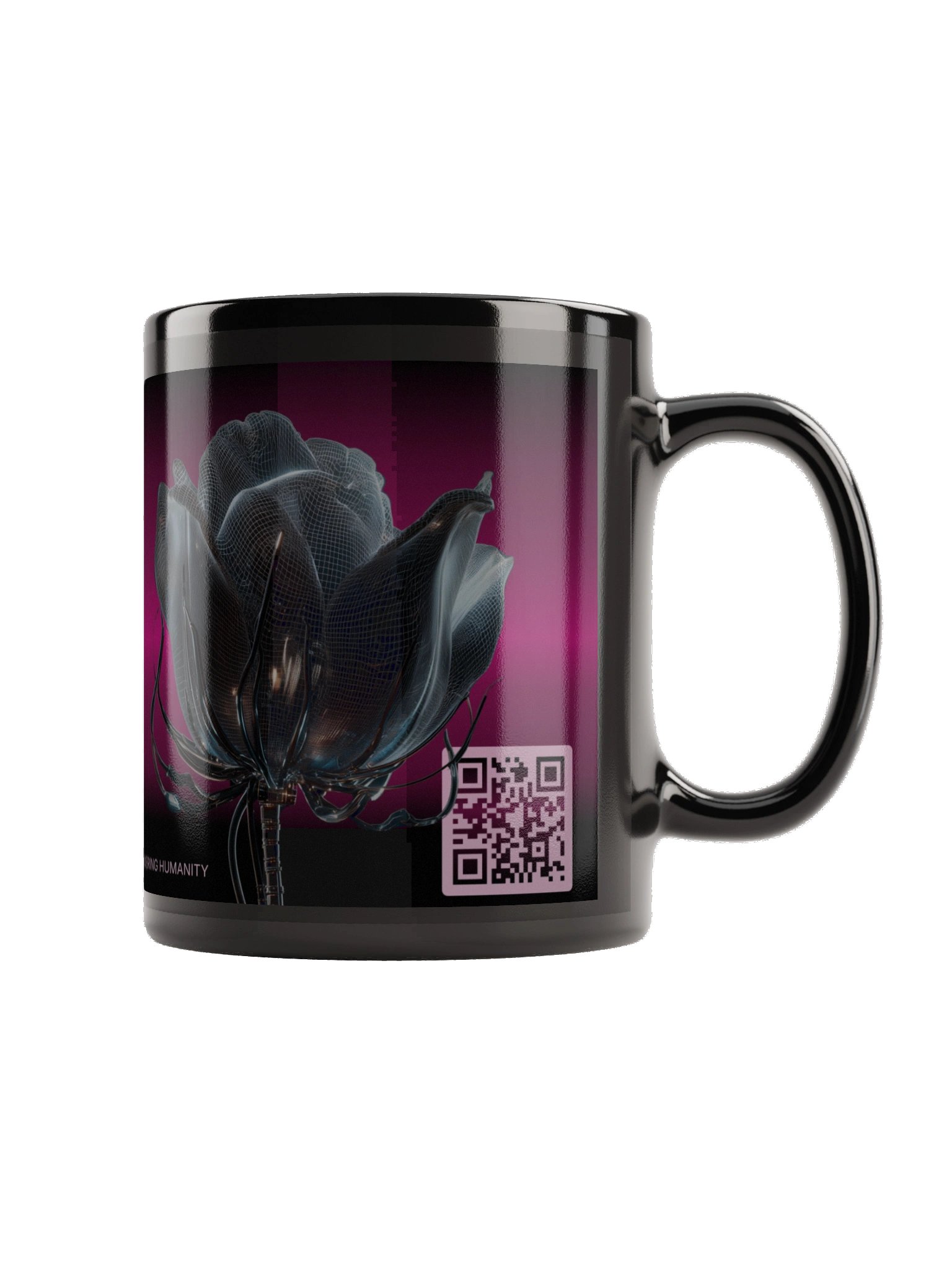 Rendering Humanity, Black Glossy Mug + Daily Poetry Experience [AUDIO] product image (7)