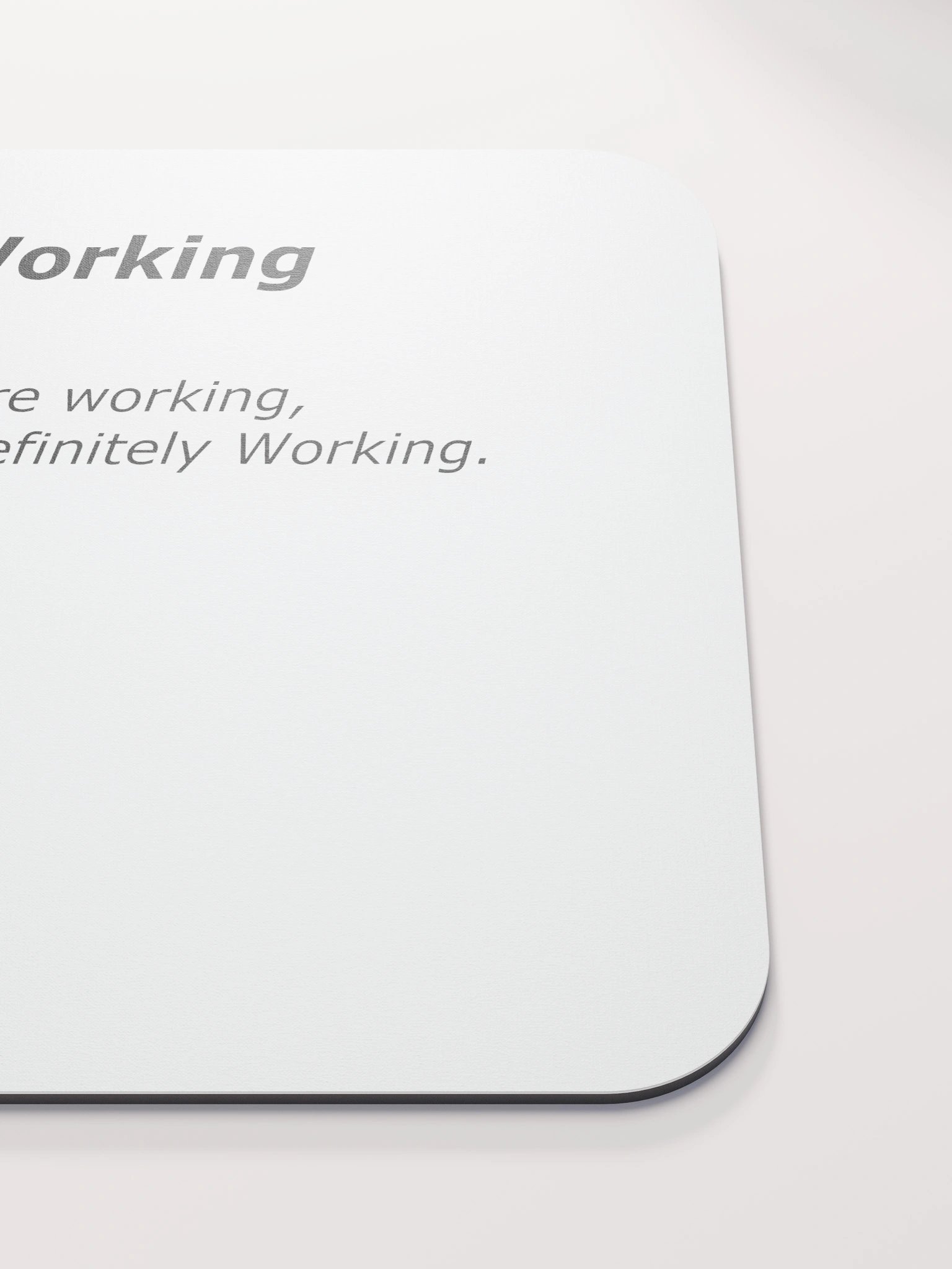 Definitely Working Mouse Pad product image (5)