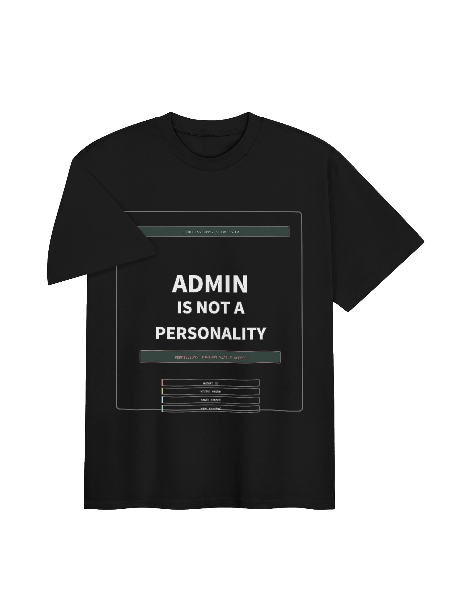 Admin Is Not A Personality Tee product image (3)