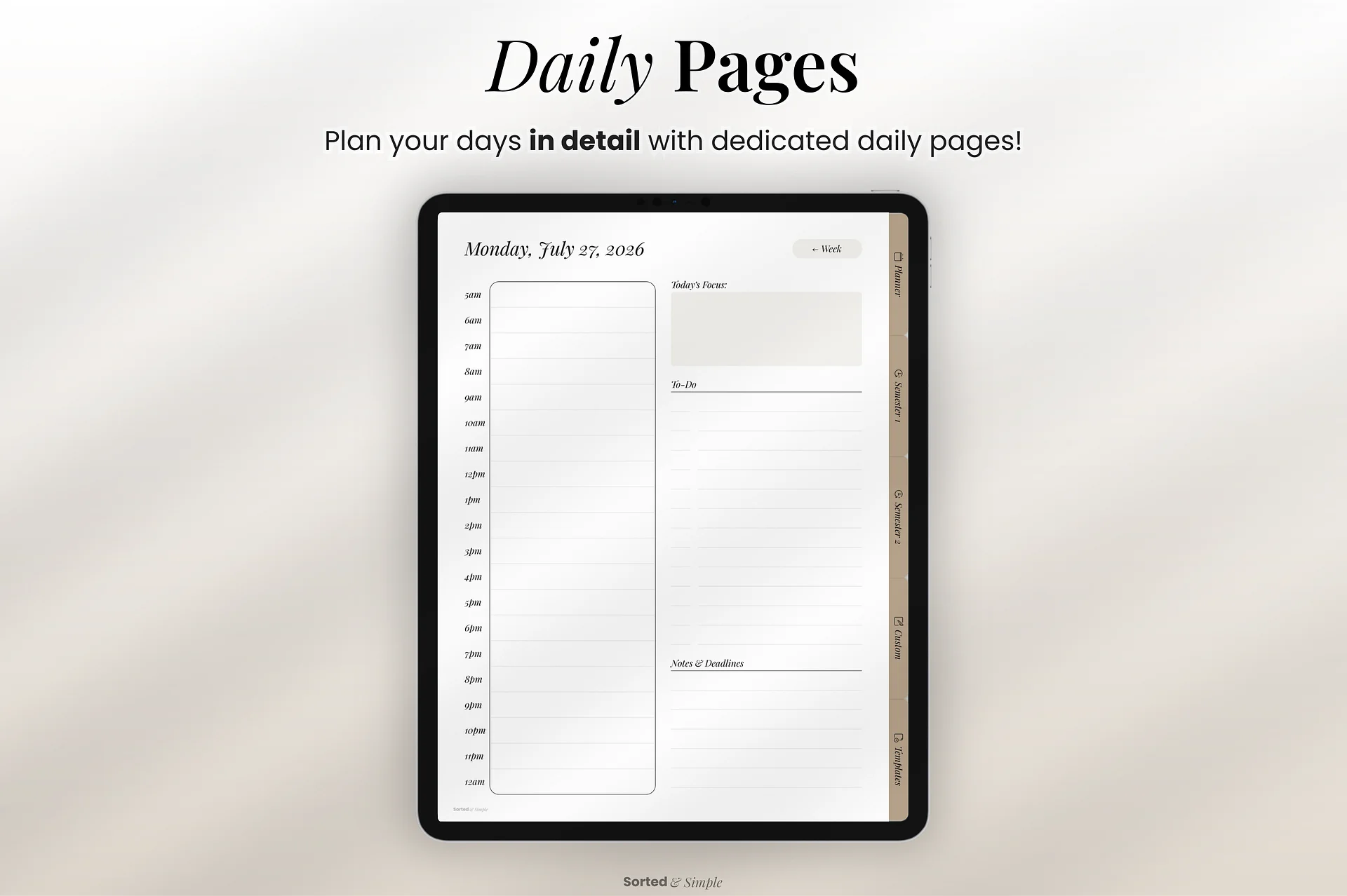 2026/2027 Student Planner - Academic Brown product image (10)