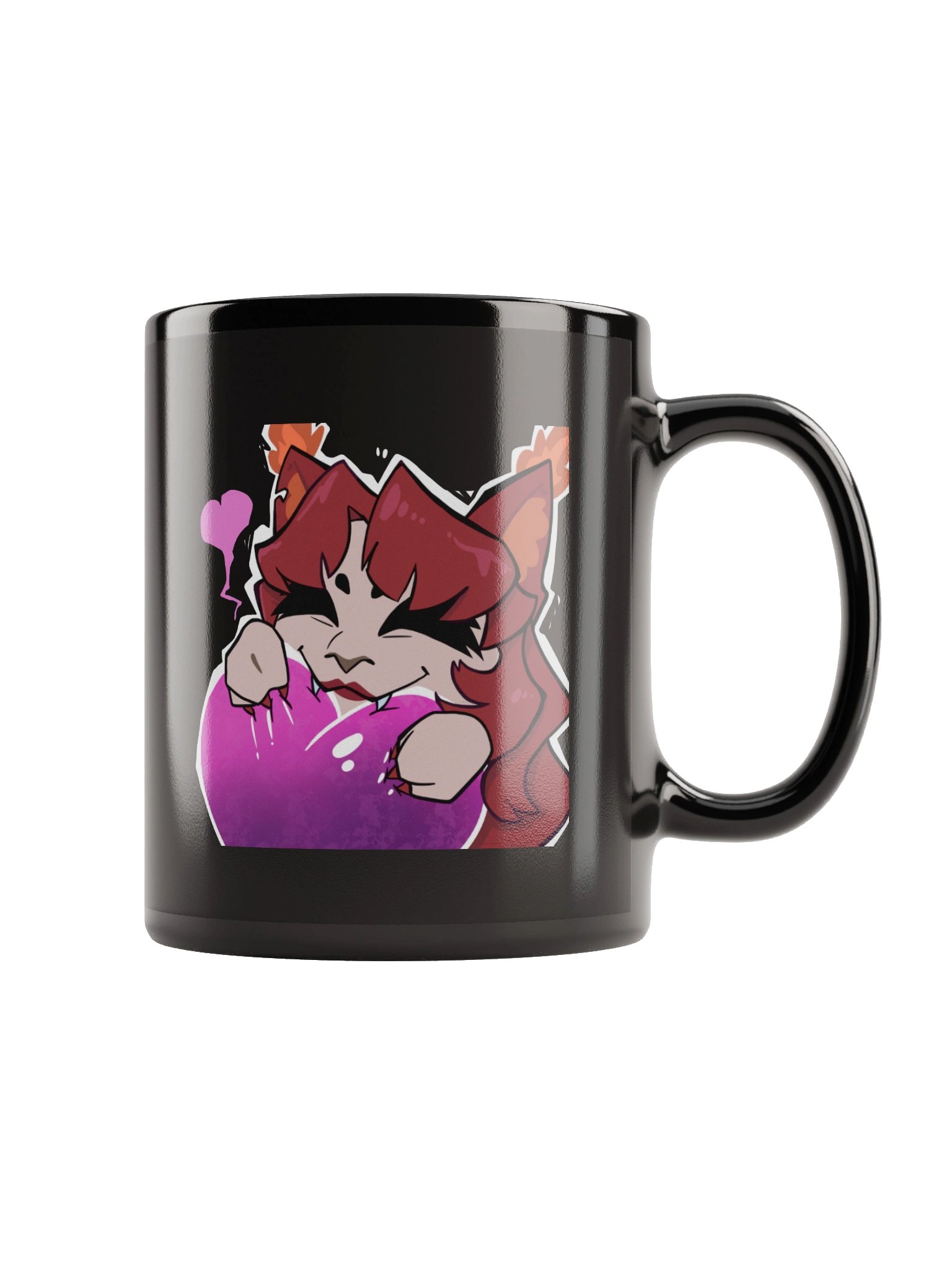 Pyro Loves Black Mug product image (2)