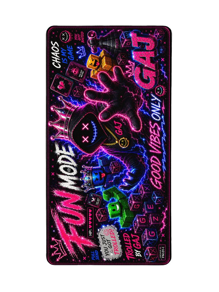 GAJ - FM.01 – Fun Mode - Gaming Desk Mat product image (2)