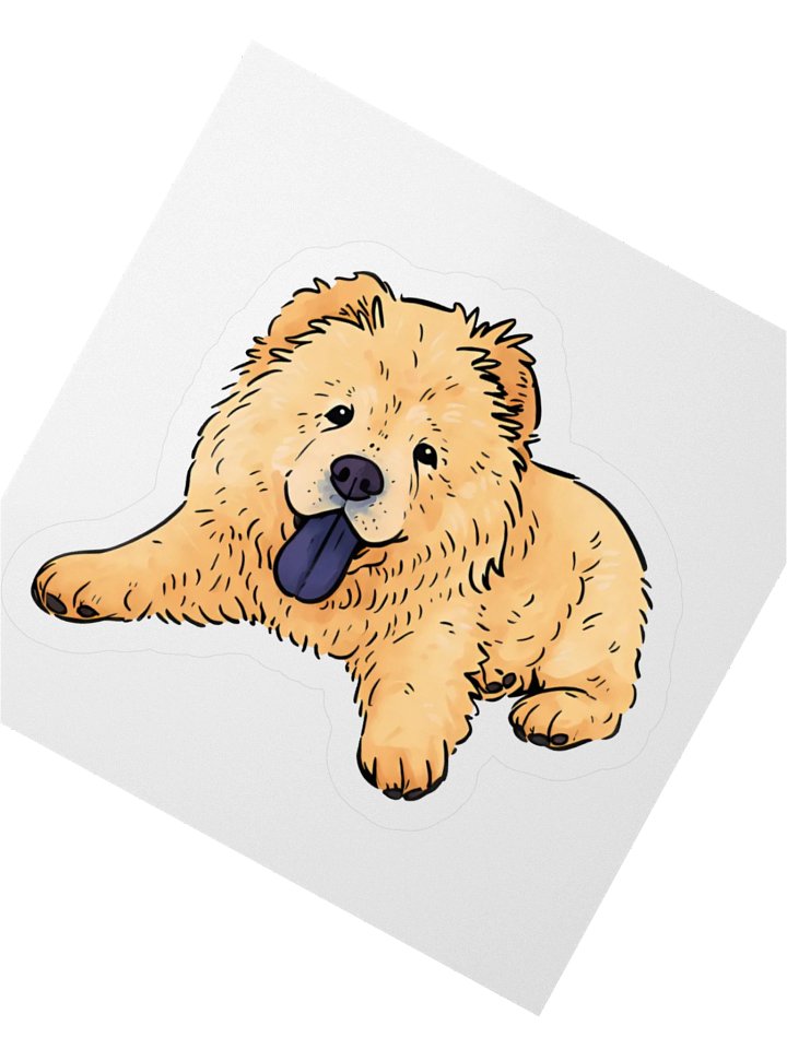 Fluffy Pie Tongue Out Sticker product image (4)