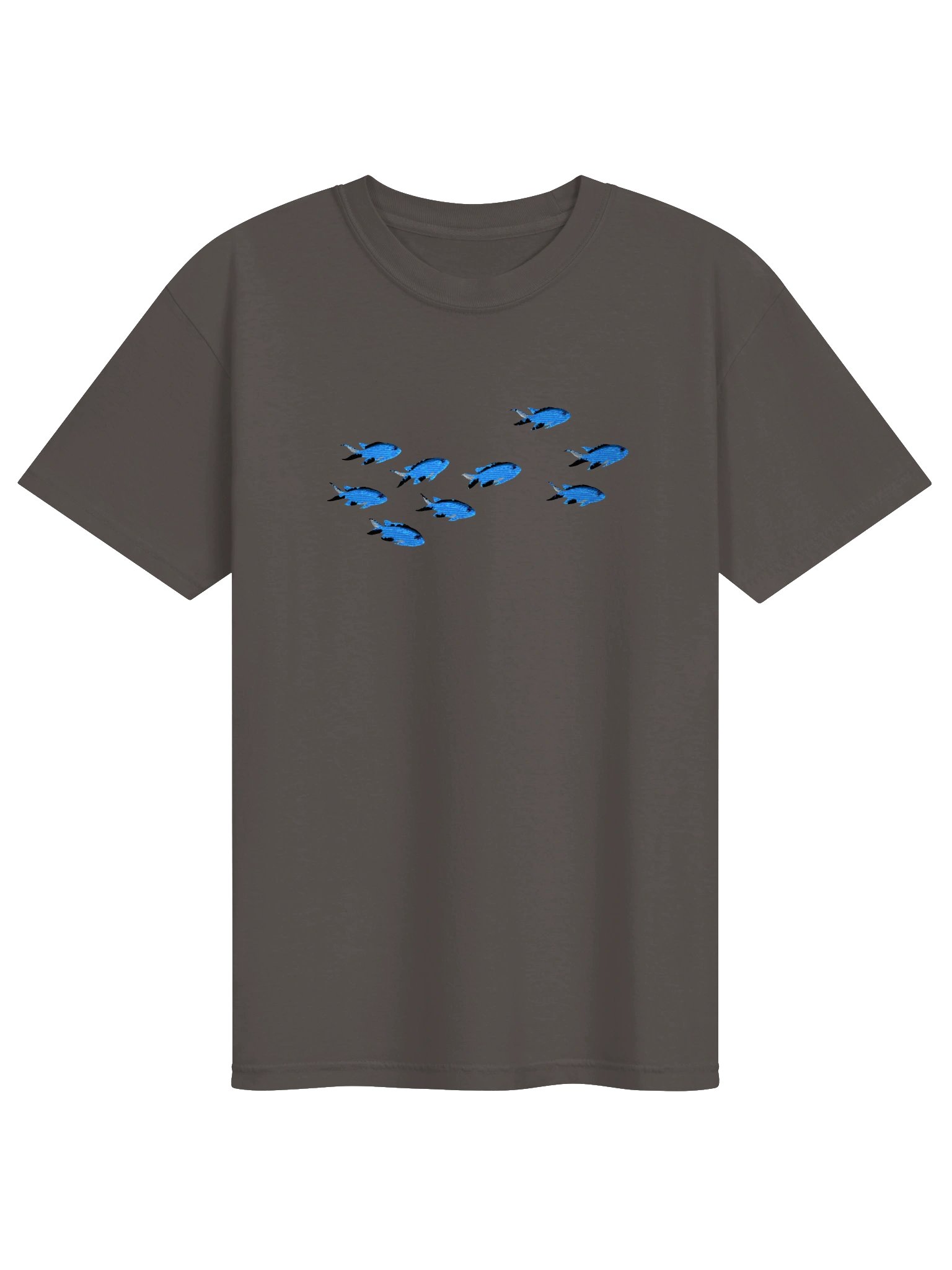 A School of Blue Chromis Embroidered Premium Shirt | Saltwater Reef Aquarium Fish & Marine Life Apparel product image (17)