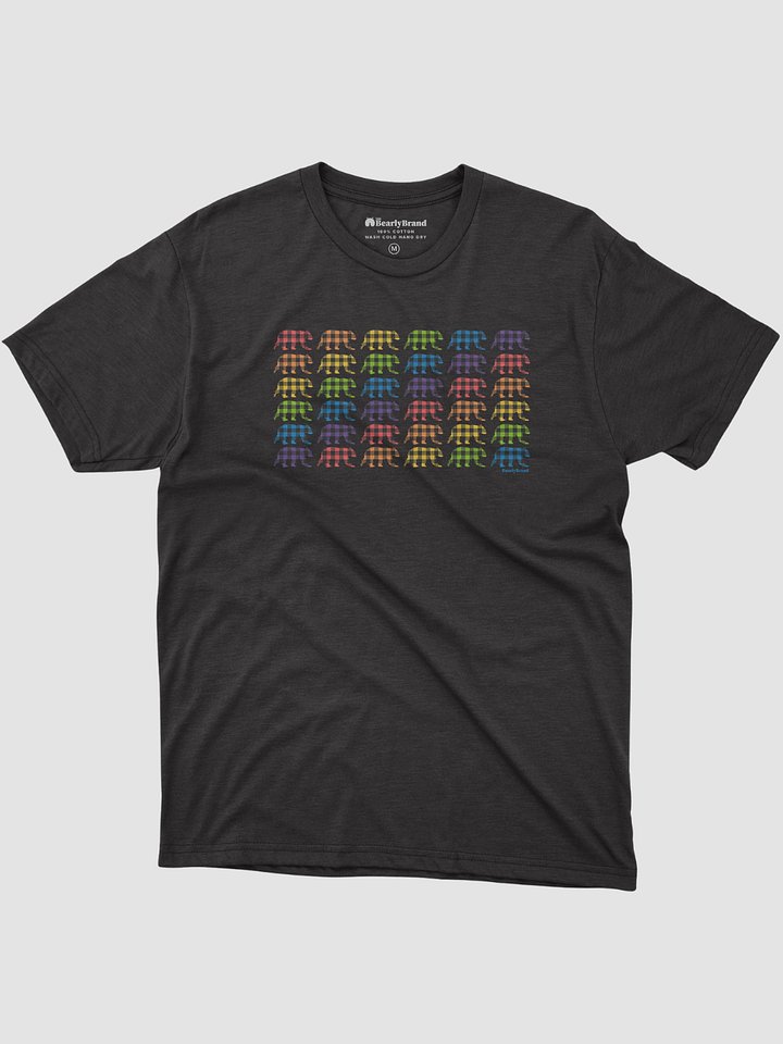 Rainbow Buffalo Check Bear Pride T-Shirt product image (1)
