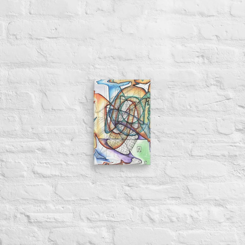 Translucent Heart - Geometric Art Canvas Print product image (3)
