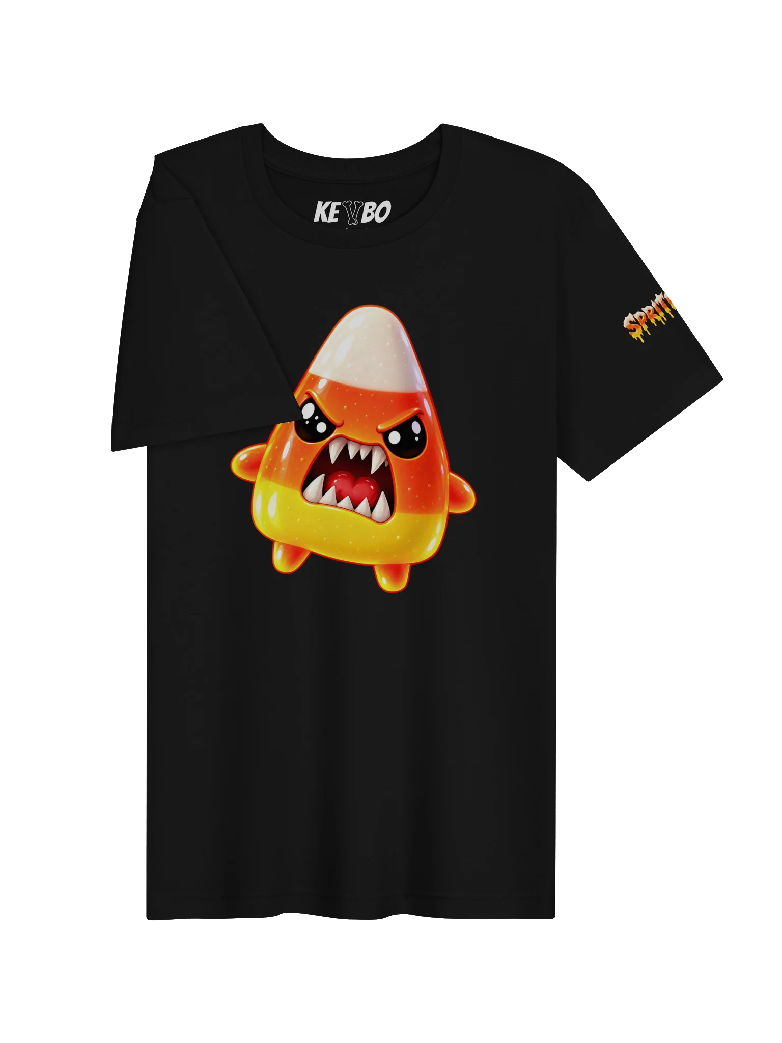 SPRITEFEST "Candy Corn Sprite" Black ADULT T-Shirt product image (3)