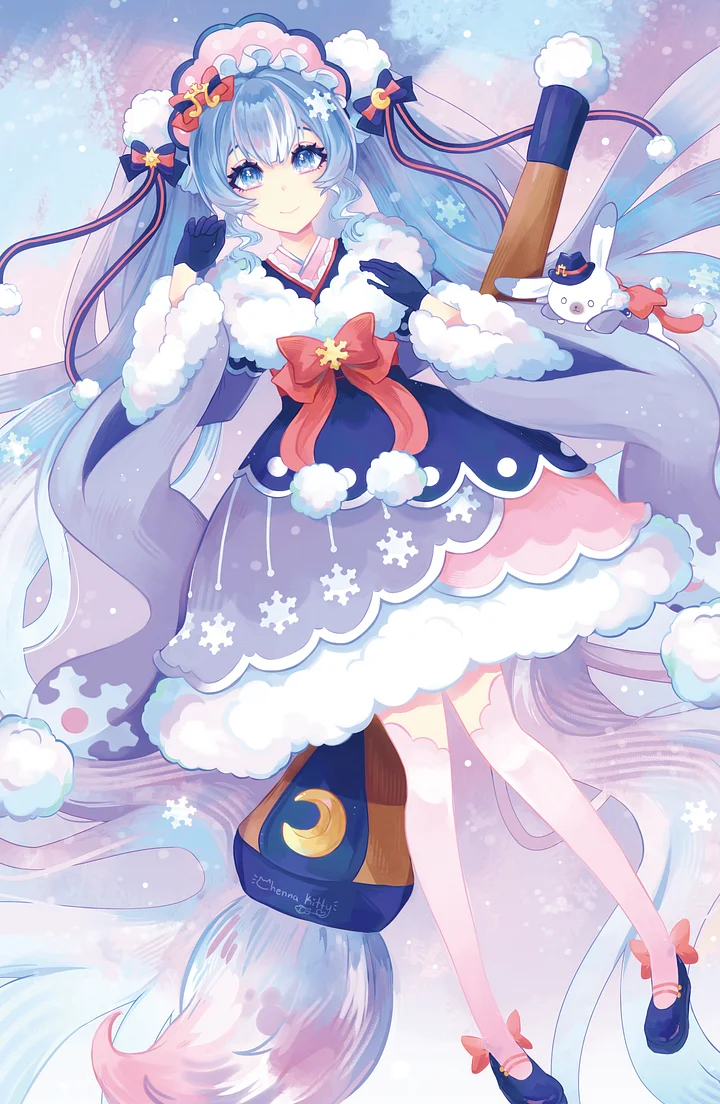 Winter Miku - 11 x 17 Large Print product image (1)