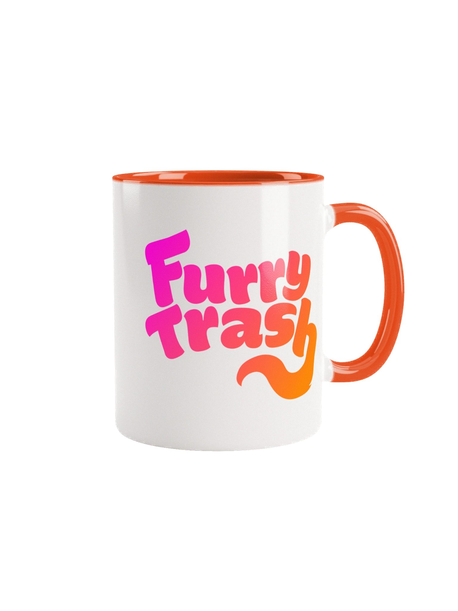 Furry Trash Mug - Bubble Logo (Sunrise Gradient) product image (2)