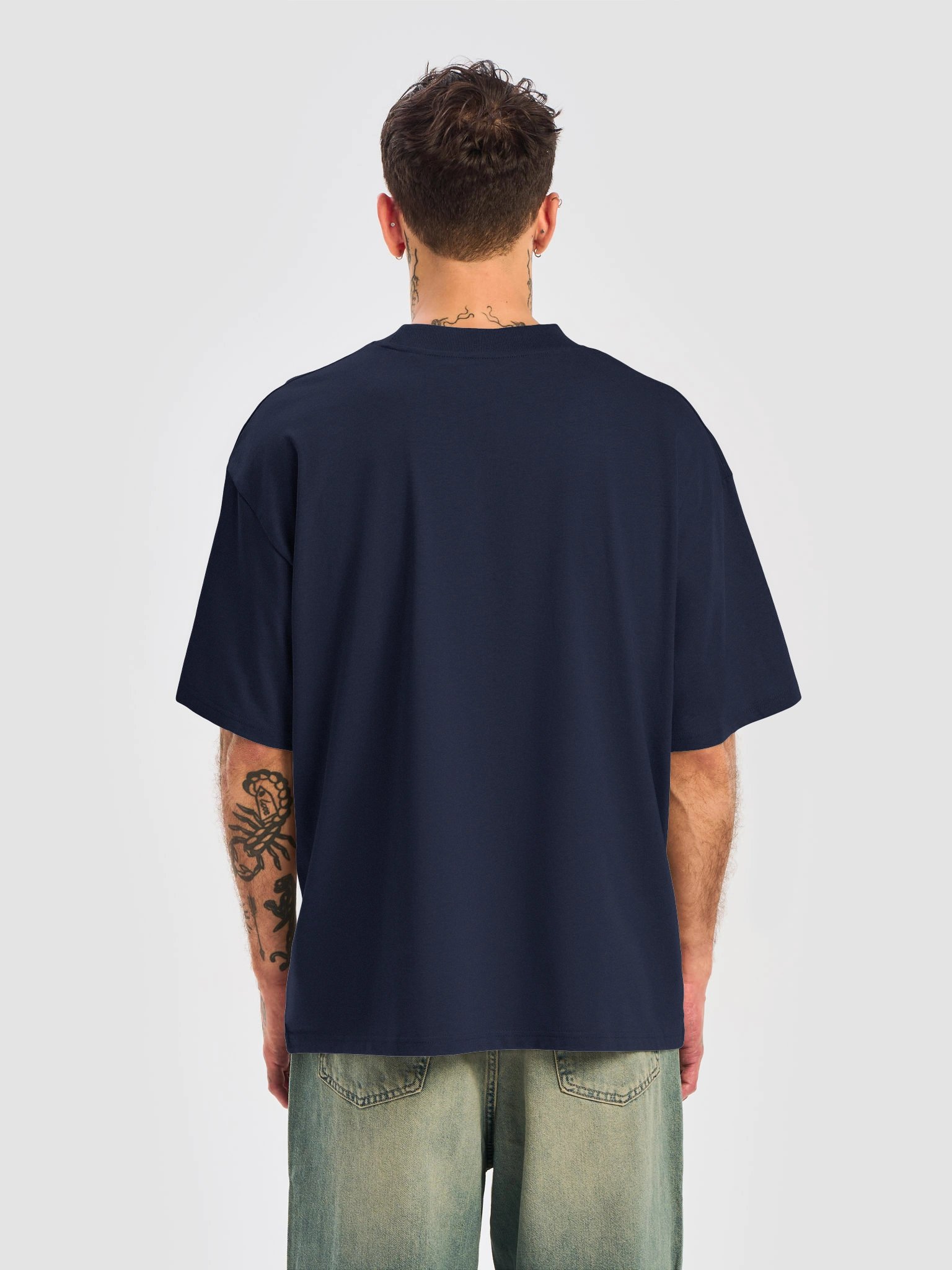 Seaside Embroidered Oversized Tee (Dark) product image (4)