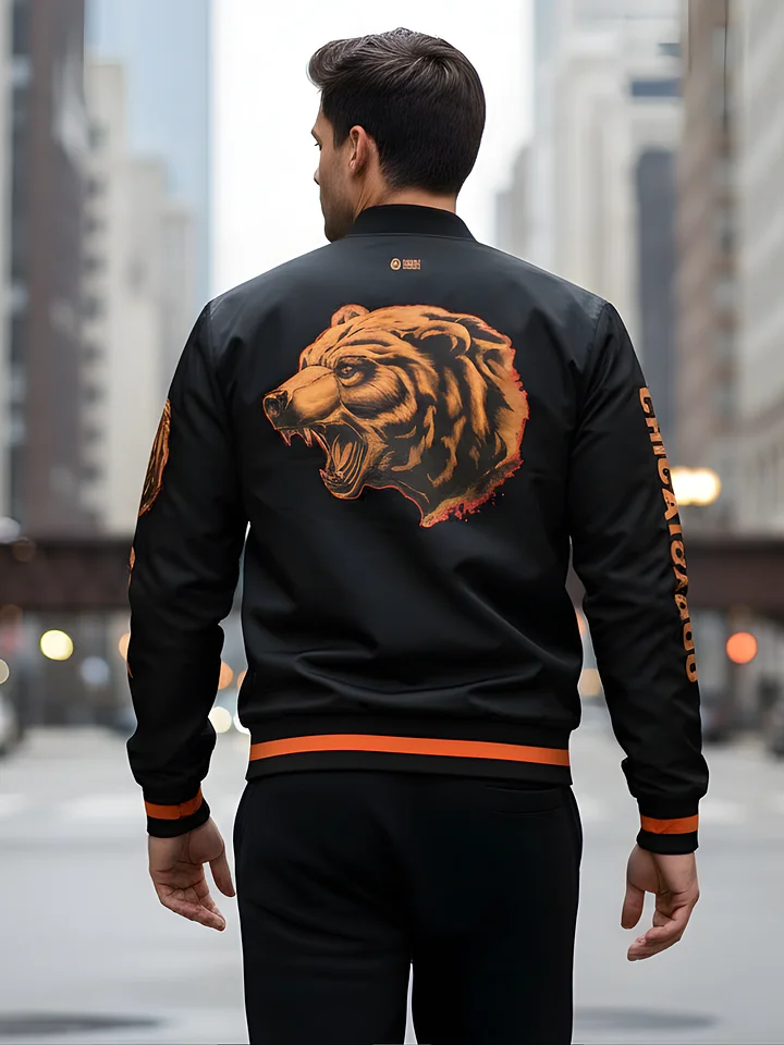 GRIZZLY MODE™ QB1 BOMBER JACKET — CHICAGO | FOOTBALL | HOME LOCKER product image (2)