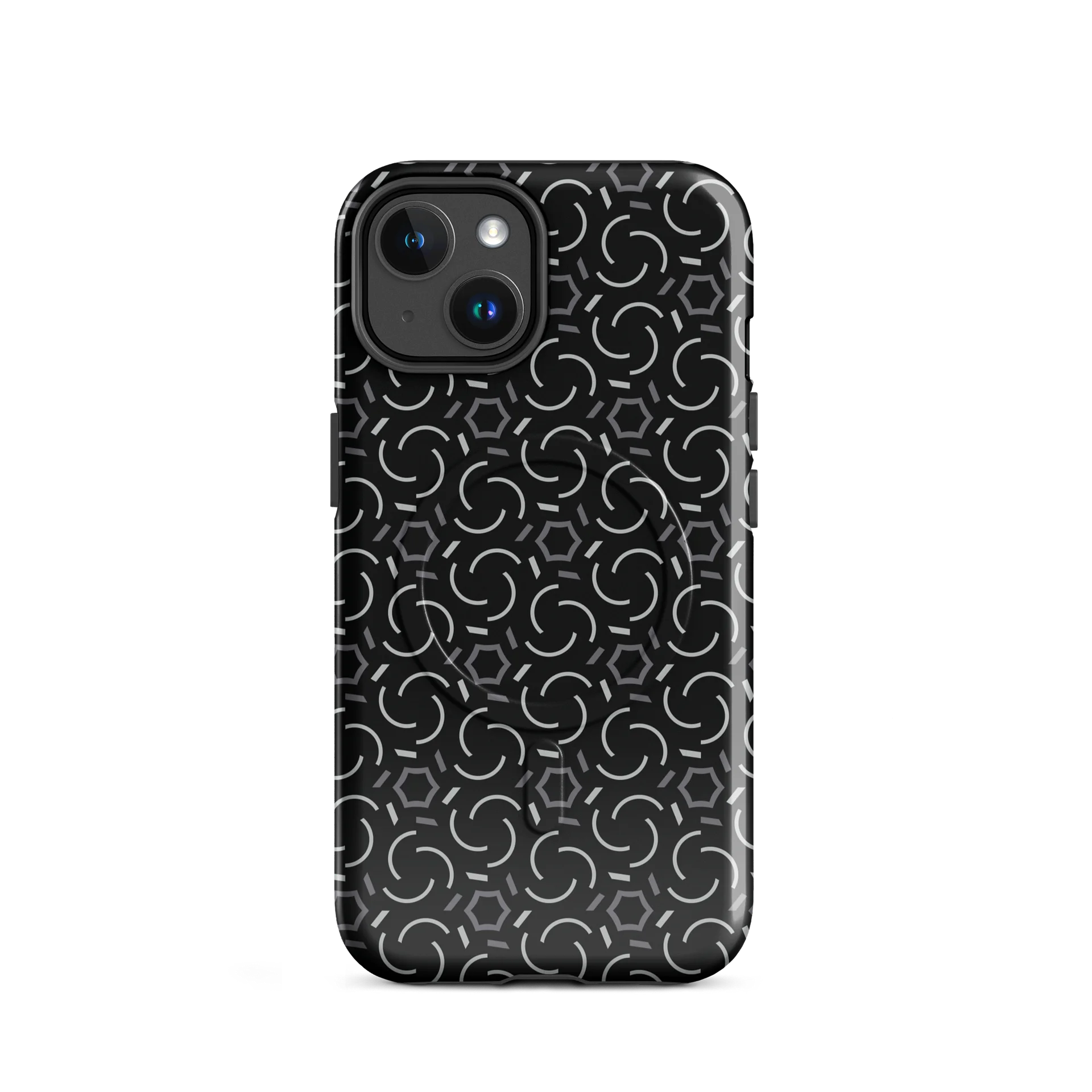 Smoke & Shadow iPhone 17 Tough MagSafe Case - Shockproof Dual-Layer Geometric Protective Cover product image (2)